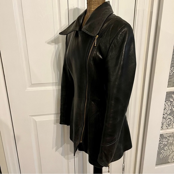 Vintage Simard & Voyer lamb skin genuine leather jacket , Sz S - Picture 9 of 17
